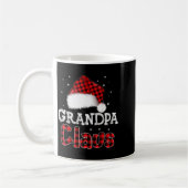 Grandpa Claus Christmas Red Plaid Pajama Family Ma Koffiemok (Links)