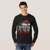 Grandpa Claus Kerstpyjama Matching Family T-shirt (Voorkant volledig)