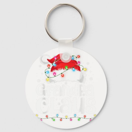 Grandpa Claus Matching Family Christmas Funny Xmas Sleutelhanger (Voorkant)