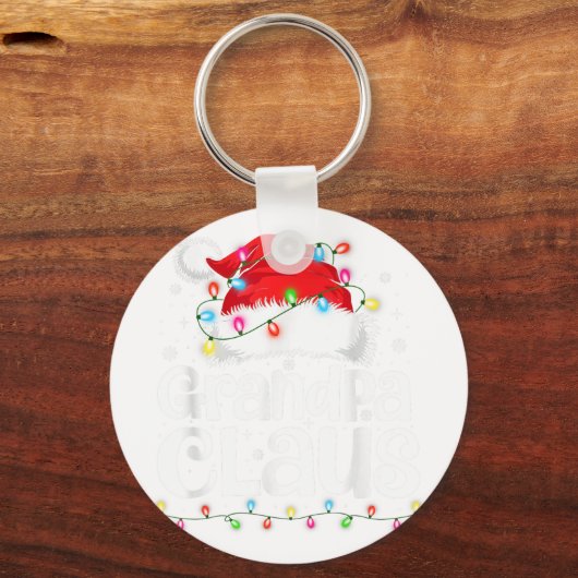 Grandpa Claus Matching Family Christmas Funny Xmas Sleutelhanger (Voorkant)