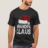 Grandpa Claus Santa Hat Red Buffalo Pset Christma T-shirt (Voorkant)
