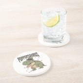 Grandpa Dinosaur Father's Day Poppopsaurus Zandsteen Onderzetter (Zijkant)