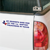 GRANDPA ÉÉN VAN DE EERSTE KWESTIE BUMPERSTICKER (Op Truck)