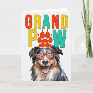 GrandPA Engelse herder GrandDOG Grootouders Dag Feestdagen Kaart