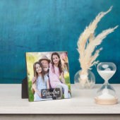 Grandpa Est. White script photo Fotoplaat (Insitu)