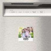 Grandpa Established Photo Gift Magnet (Insitu (Vaatwasser))