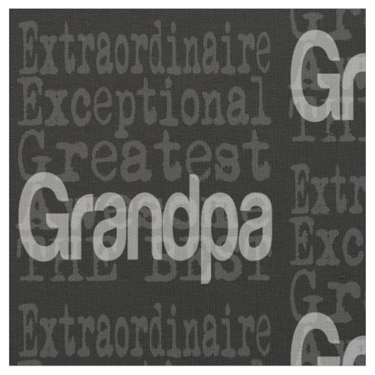 Grandpa Extraordinaire Stof (Close Up)