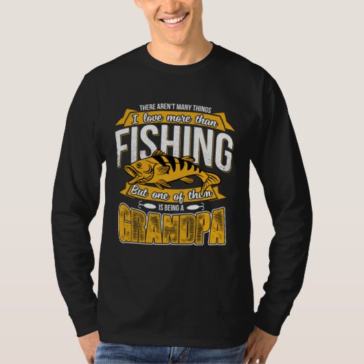 Grandpa Fishing Outdoor Fisherman Pride Father Day T-shirt (Voorkant)
