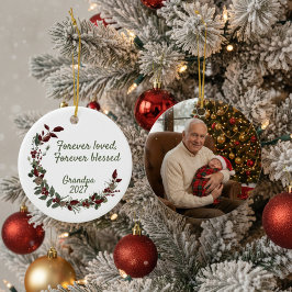 Grandpa Forever Blessed Christmas Keramisch Ornament