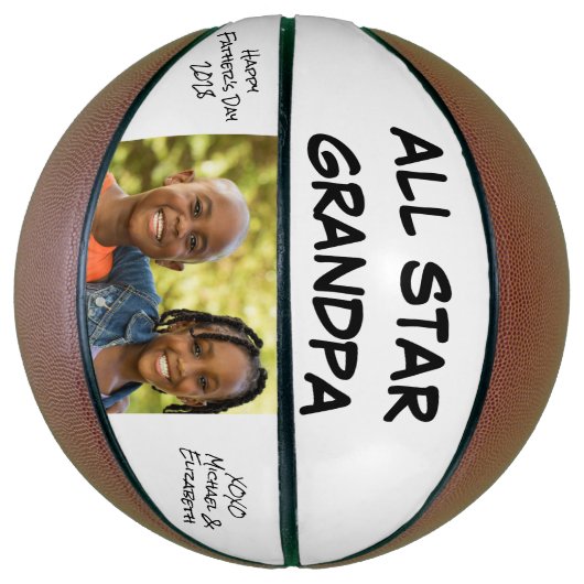 Grandpa Foto Basketbal (Verticaal)