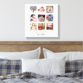 GRANDPA FOTO COLLAGE GIFT PROUD GRANDAD CANVAS AFDRUK (Insitu (Slaapkamer))