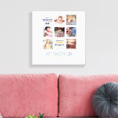 GRANDPA FOTO COLLAGE GIFT Proud Papa Poppen Gramps Canvas Afdruk (Insitu (Woonkamer))