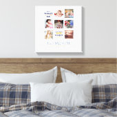 GRANDPA FOTO COLLAGE GIFT Proud Papa Poppen Gramps Canvas Afdruk (Insitu (Slaapkamer))