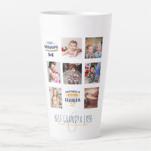 GRANDPA FOTO COLLAGE GIFT Proud Papa Poppen Gramps Latte Mok