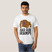 GRANDPA FUNNY MAD DOG GRAMPS T-SHIRT (Voorkant volledig)
