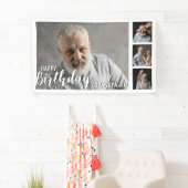 Grandpa Gepersonaliseerd fotocollage Spandoek (Insitu)