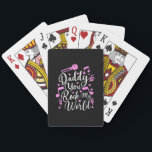 Grandpa Gift | Daddy You Rock My World Pokerkaarten<br><div class="desc">Grandpa Gift | Daddy You Rock My World</div>