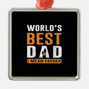 Grandpa Gift Ik bedoel vader Metalen Ornament