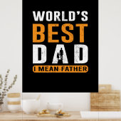 Grandpa Gift | Ik bedoel vader Poster (Keuken)