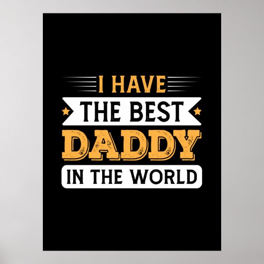 Grandpa Gift | Ik heb de beste vader ter wereld Poster (Voorkant)
