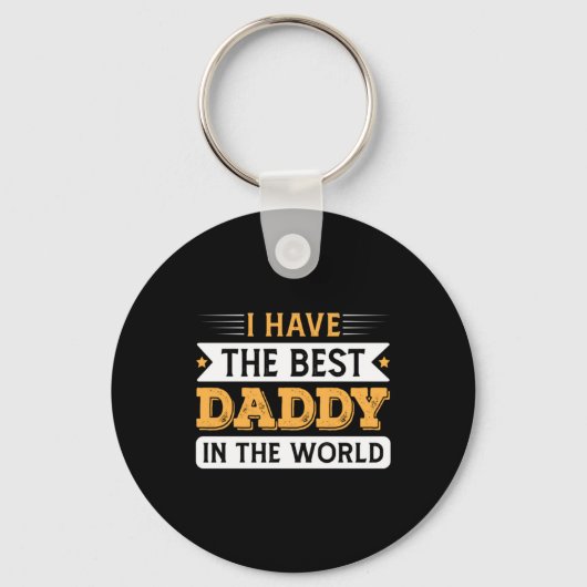 Grandpa Gift | Ik heb de beste vader ter wereld Sleutelhanger (Voorkant)