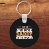 Grandpa Gift | Ik heb de beste vader ter wereld Sleutelhanger (Voorkant)