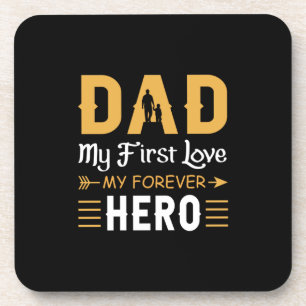 Grandpa Gift Pa My Forever Hero Bier Onderzetter