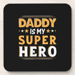 Grandpa Gift Papa is mijn Super Hero Bier Onderzetter