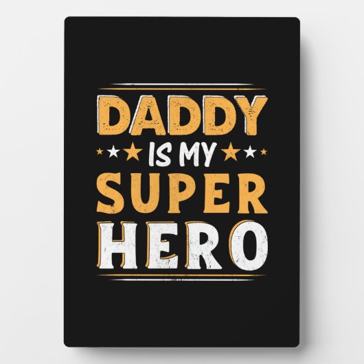 Grandpa Gift | Papa is mijn Super Hero Fotoplaat (voorkant)