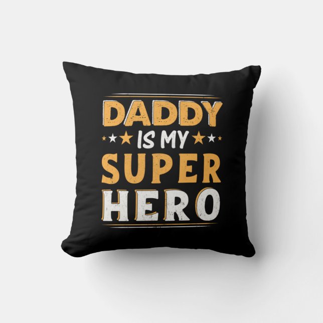 Grandpa Gift | Papa is mijn Super Hero Kussen (Voorkant)