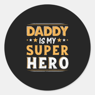 Grandpa Gift   Papa is mijn Super Hero Ronde Sticker