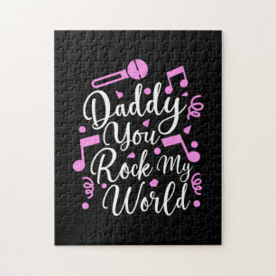 Grandpa Gift   Papa You Rock My World Legpuzzel
