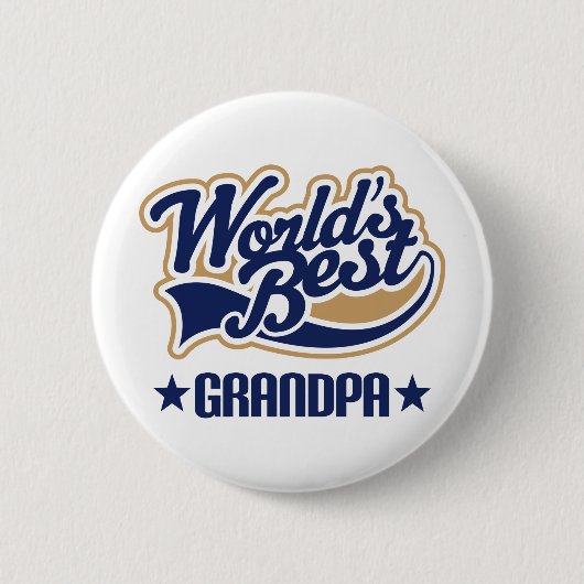 Grandpa Gift Ronde Button 5,7 Cm (Voorkant)