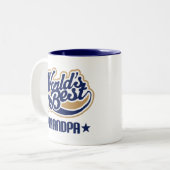 Grandpa Gift Tweekleurige Koffiemok (Voorkant links)