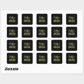 Grandpa Gift | Vader van de Bride Vierkante Sticker (Vel)