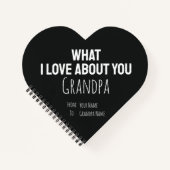 Grandpa Gifts Grandfather Modern Grandad For Him Notitieboek (Voorkant)