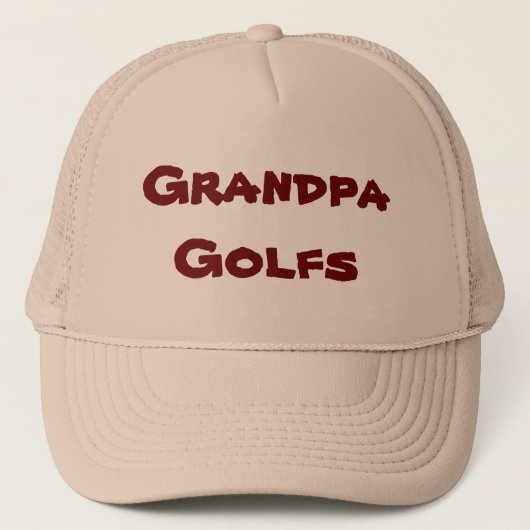 Grandpa Golfs Trucker Pet (Voorkant)