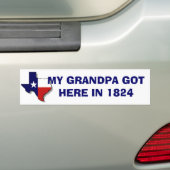 GRANDPA GOT HIER BUMPERSTICKER (Op auto)