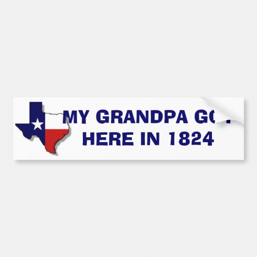 GRANDPA GOT HIER BUMPERSTICKER (Voorkant)