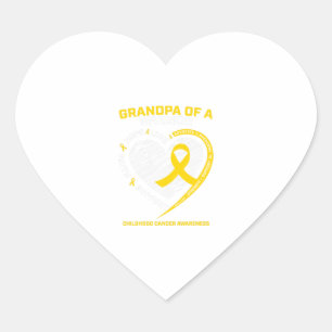 Grandpa Granddaughter Childhood Gift Hart Sticker