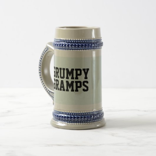 GRANDPA GRUMPY GRAMPS BEER STEIN BIERPUL (Voorkant links)