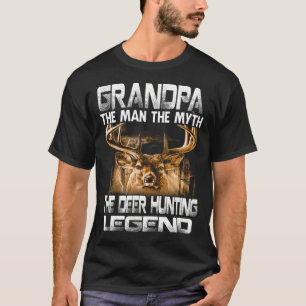 GRANDPA het Man de mythe de deer Hunting Legend T-shirt