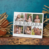 GRANDPA I Love You 6 Photo Collage Gray 8x10 Fotoplaat (Zijkant)