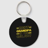 Grandpa In The Galaxy Funny Fathers Day Gift For M Sleutelhanger (Voorkant)