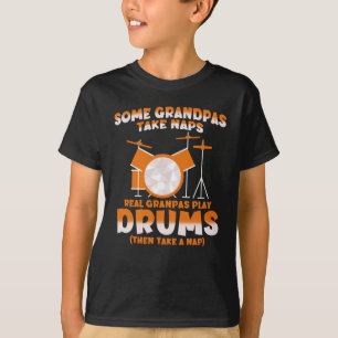 Grandpa is the best drummer with sticks t-shirt