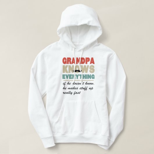 Grandpa knows everything shirt (Design voorkant)
