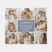Grandpa Letter Custom Personalized Fleece Blanket Deken (Voorkant (Horizontaal))