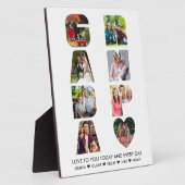 GRANDPA Letter Cutout 8 Photo Collage Persoonlijk Fotoplaat (Zijkant)
