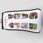 GRANDPA Letter Cutout Photo Collage Golfheadcover (Voorkant)