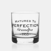 Grandpa "Matured to perfection" Name Year Whisky Glas (Voorkant)